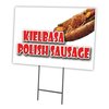 Signmission Kielbasa Polish Sausage Yard & Stake outdoor plastic coroplast window, 1216 Kielbasa Polish Sausage C-1216 Kielbasa Polish Sausage